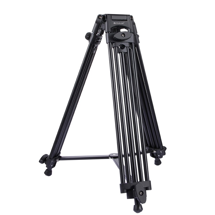 PULUZ PU3003 Professional Heavy Duty Video Camcorder Aluminum Alloy Tripod for DSLR / Digital Cameras - Black-2