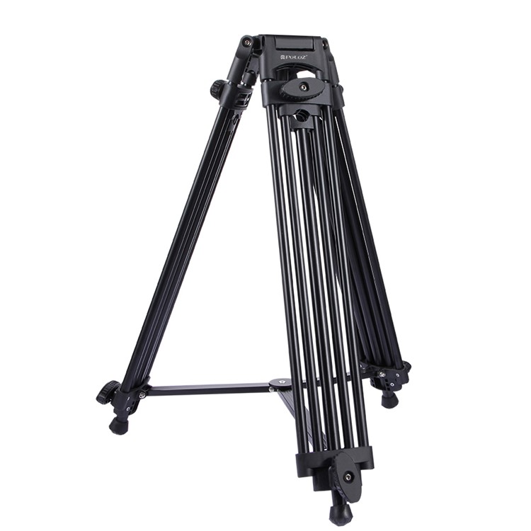 PULUZ PU3003 Trépie de Caméscope Vidéo en Alliage en Aluminium Pour Reflex Numérique Pour Reflex Numérique / Caméras Digitales - le Noir-2