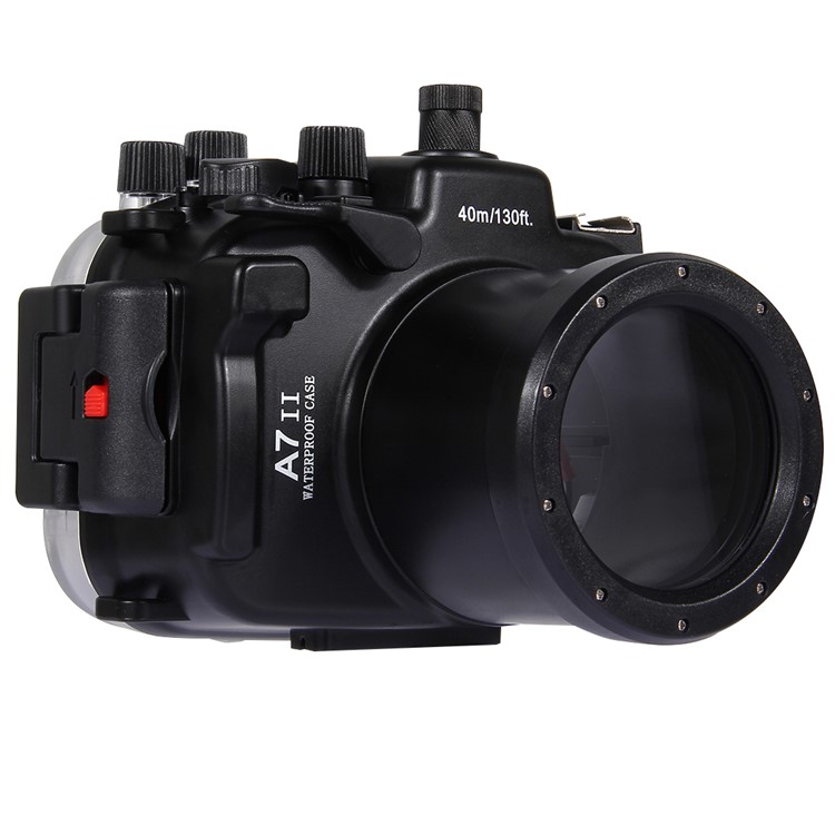 PULUZ Pu7004 40m Underwater Waterproof Diving Case Camera Housing for Sony A7 II / A7R II / A7S II Cameras - Black-4