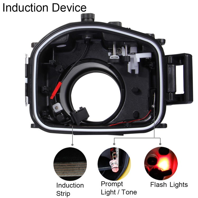 PULUZ Pu7004 40m Underwater Waterproof Diving Case Camera Housing for Sony A7 II / A7R II / A7S II Cameras - Black-8