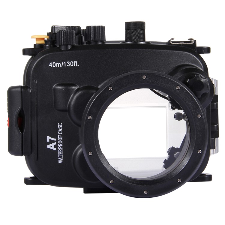 PULUZ Pu7003 40m caso de caixa impermeável para mergulho subaquático para câmeras Sony A7 / A7S / A7R - preto-2