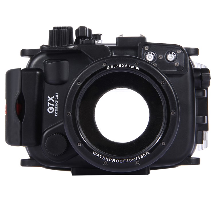 PULUZ Pu7007 for Canon G7 X Camera 40m Diving Housing Underwater Waterproof Case - Black-2