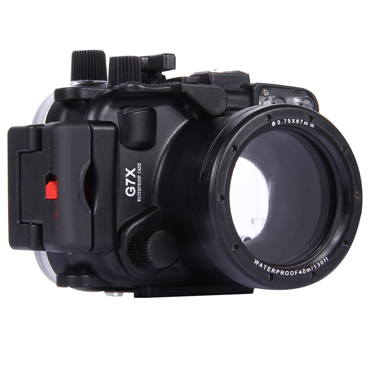 PULUZ Pu7007 for Canon G7 X Camera 40m Diving Housing Underwater Waterproof Case - Black-4