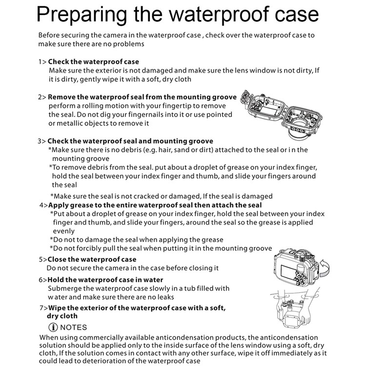 PULUZ Pu7008 for Canon G7 X Mark II Camera 40m Underwater Waterproof Case Diving Housing - Black-12