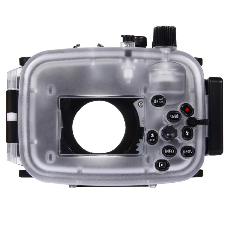 PULUZ Pu7008 for Canon G7 X Mark II Camera 40m Underwater Waterproof Case Diving Housing - Black-3