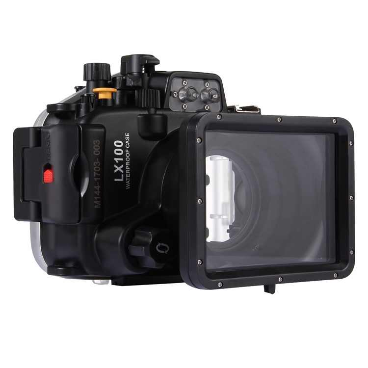 PULUZ Pu7009 40m Underwater Camera Waterproof Housing Case for Panasonic LUMIX DMC-LX100 - Black-4