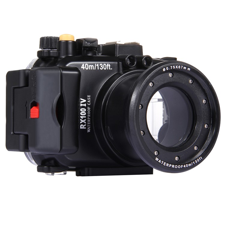 PULUZ Pu7006 40m Underwater Waterproof Diving Camera Housing Case for Sony RX100 IV Camera - Black-4