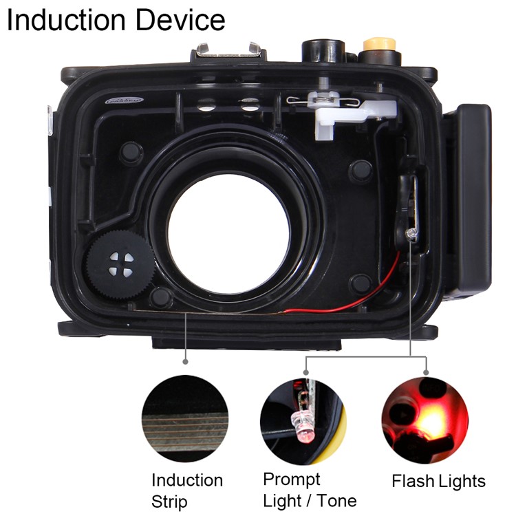 PULUZ Pu7006 40m Underwater Waterproof Diving Camera Housing Case for Sony RX100 IV Camera - Black-9