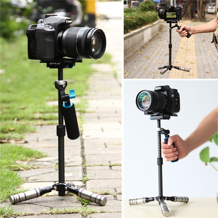 PULUZ P40T Carbon Fiber Handheld Stabilizer Steadicam for DSLR & DV Digital Video & Cameras-23