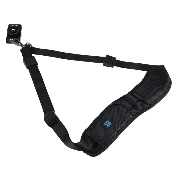 PULUZ Anti-Slip Nylon Quick Release Soft Pad Single Shoulder Camera Strap with Metal Hook for SLR / DSLR Cameras-4