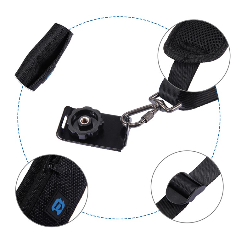 PULUZ Anti-Slip Nylon Quick Release Soft Pad Single Shoulder Camera Strap with Metal Hook for SLR / DSLR Cameras-5