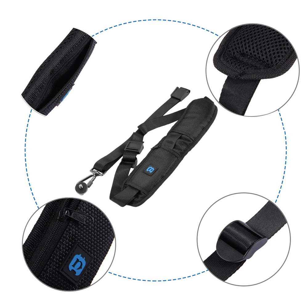 PULUZ Anti-Slip Nylon Quick Release Soft Pad Single Shoulder Camera Strap with Metal Hook for SLR / DSLR Cameras-6