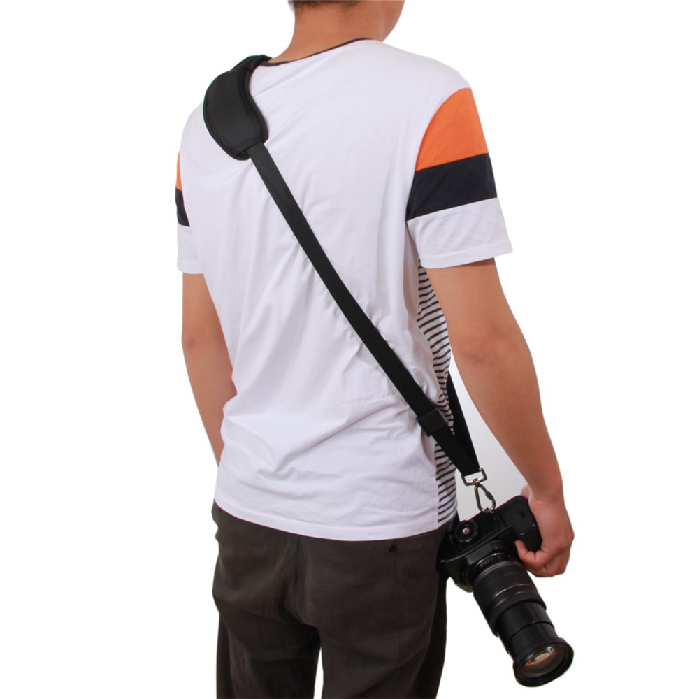 PULUZ Anti-Slip Nylon Quick Release Soft Pad Single Shoulder Camera Strap with Metal Hook for SLR / DSLR Cameras-9