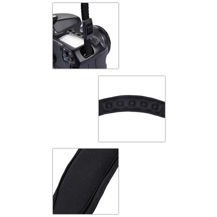 PULUZ PU6003 Anti-Slip Soft Diving Pad Single Shoulder Camera Strap for SLR / DSLR Cameras - Black-3