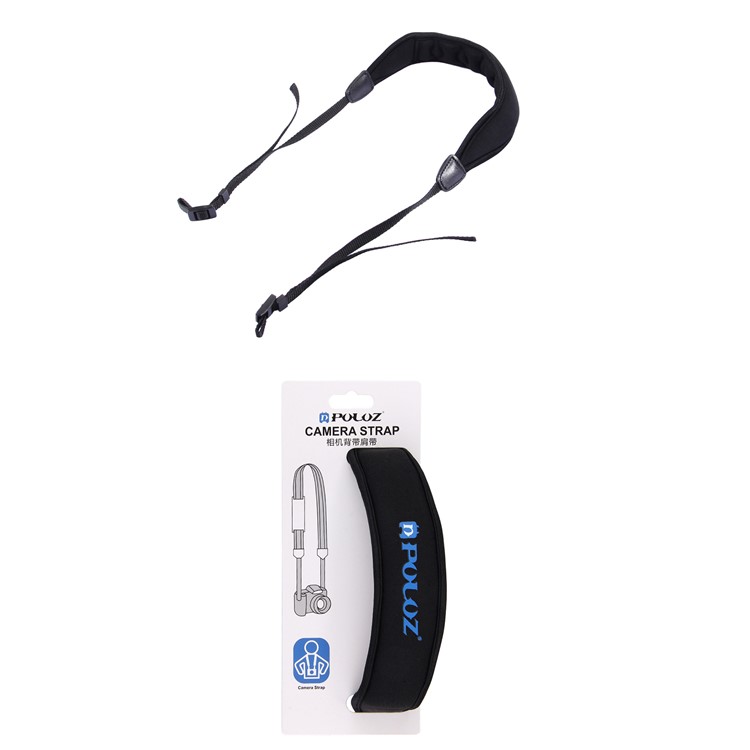 PULUZ PU6003 Anti-Slip Soft Diving Pad Single Shoulder Camera Strap for SLR / DSLR Cameras - Black-6
