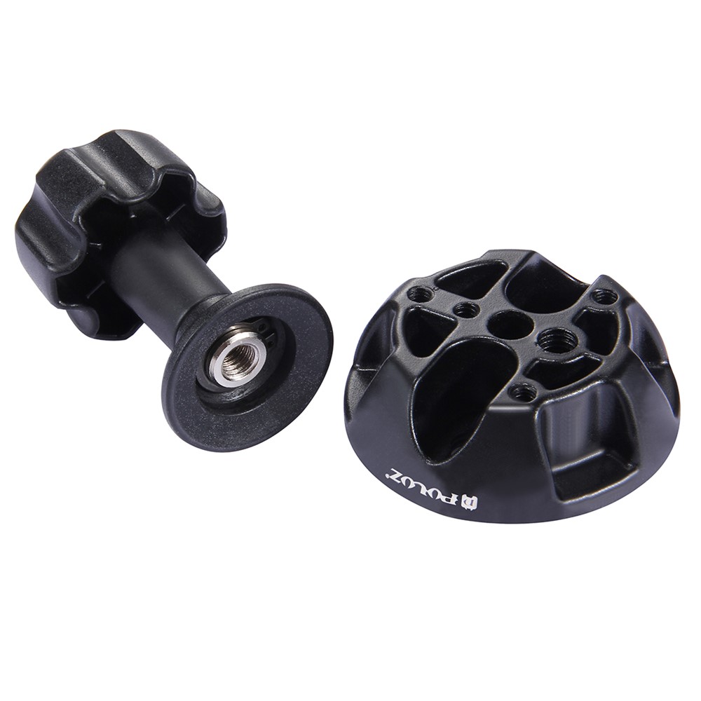PULUZ PU3503 75mm Half Ball Flat to Bowl Adapter for Fluid Head Tripod DSLR Rig Camera - Black-3