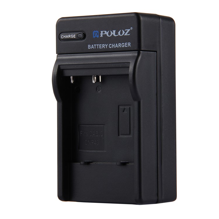 PULUZ PU2151 Portable Travel Battery Charger for CASIO CNP40 Battery - US Plug-2