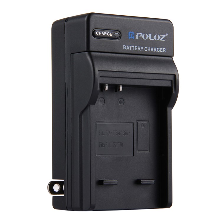 PULUZ PU2102 Battery Charger for Fujifilm NP-70 / Panasonic DB-60 (S005) Battery - US Plug-1