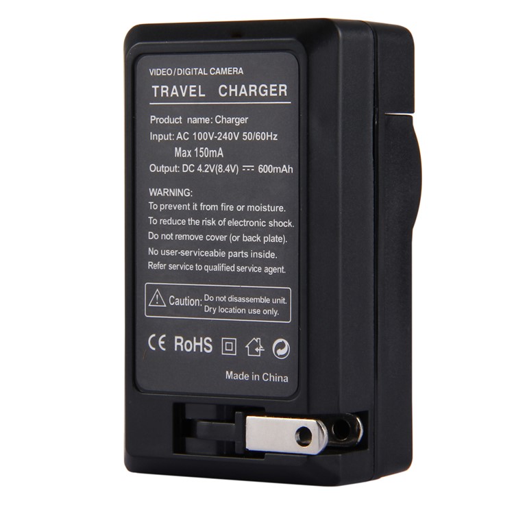 PULUZ PU2101 Battery Charger for Fujifilm NP-60 / NP-30, Kodak K5000 / K5001, Olympus LI-20B, Samsung SLB-1037 / 1137 Battery - US Plug-3