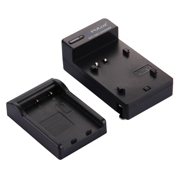 PULUZ PU2101 Battery Charger for Fujifilm NP-60 / NP-30, Kodak K5000 / K5001, Olympus LI-20B, Samsung SLB-1037 / 1137 Battery - US Plug-5