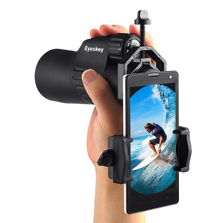 EYESKEY Universal Phone Spotting Scope Adapter Mount, Clamp Width: 5.2-10cm-3