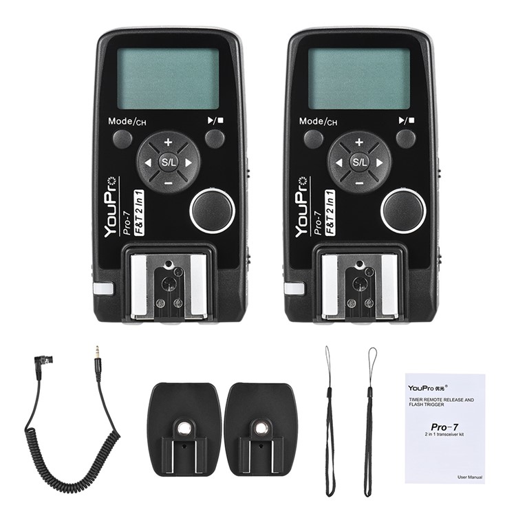Wireless Flash Trigger with E3 2.5mm PC Sync & Shutter Cable for Nikon D810 D800 D700 D500 D5 D4 D300 D300S D3 D3s Camera-1