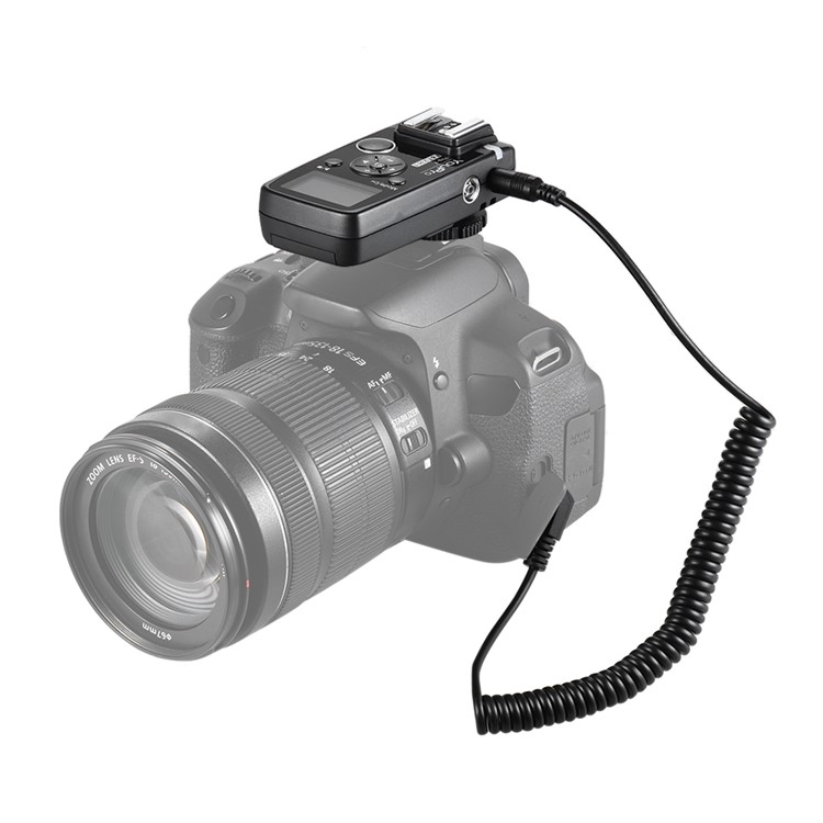 Wireless Flash Trigger with E3 2.5mm PC Sync & Shutter Cable for Canon Camera-4