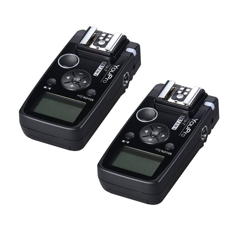 Wireless Flash Trigger with E3 2.5mm PC Sync & Shutter Cable for Canon Camera-5