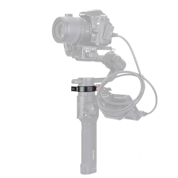 Aluminum Alloy Extension Ring Clamp Mount Adapter with 1/4" and 3/8" Screws for DJI Ronin-S Stabilizer-14