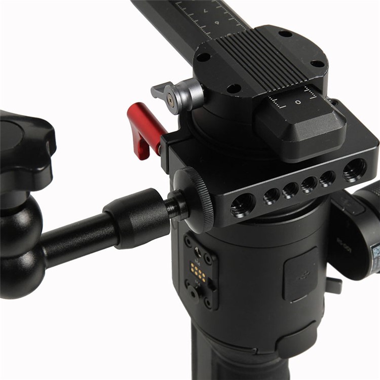 Aluminum Alloy Extension Ring Clamp Mount Adapter with 1/4" and 3/8" Screws for DJI Ronin-S Stabilizer-17