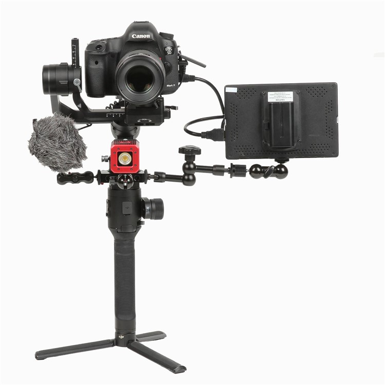 Aluminum Alloy Extension Ring Clamp Mount Adapter with 1/4" and 3/8" Screws for DJI Ronin-S Stabilizer-19