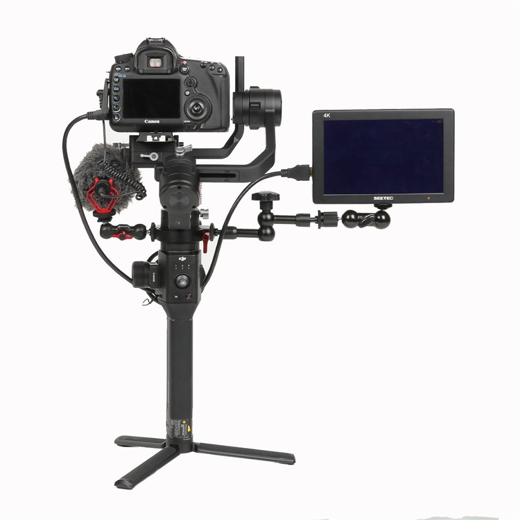 Aluminum Alloy Extension Ring Clamp Mount Adapter with 1/4" and 3/8" Screws for DJI Ronin-S Stabilizer-21