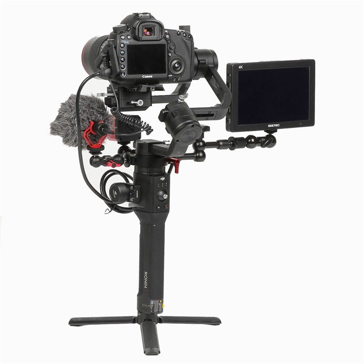 Aluminum Alloy Extension Ring Clamp Mount Adapter with 1/4" and 3/8" Screws for DJI Ronin-S Stabilizer-22
