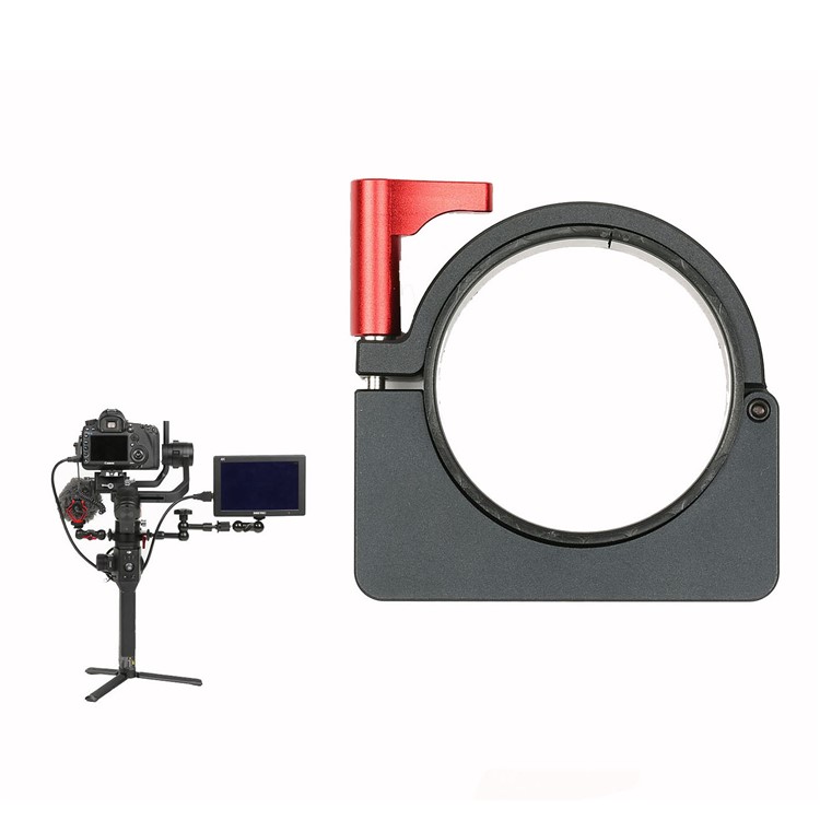 Aluminum Alloy Extension Ring Clamp Mount Adapter with 1/4" and 3/8" Screws for DJI Ronin-S Stabilizer-5