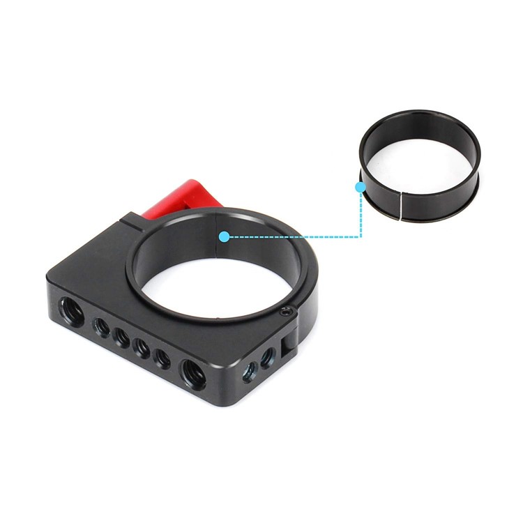 Aluminum Alloy Extension Ring Clamp Mount Adapter with 1/4" and 3/8" Screws for DJI Ronin-S Stabilizer-6