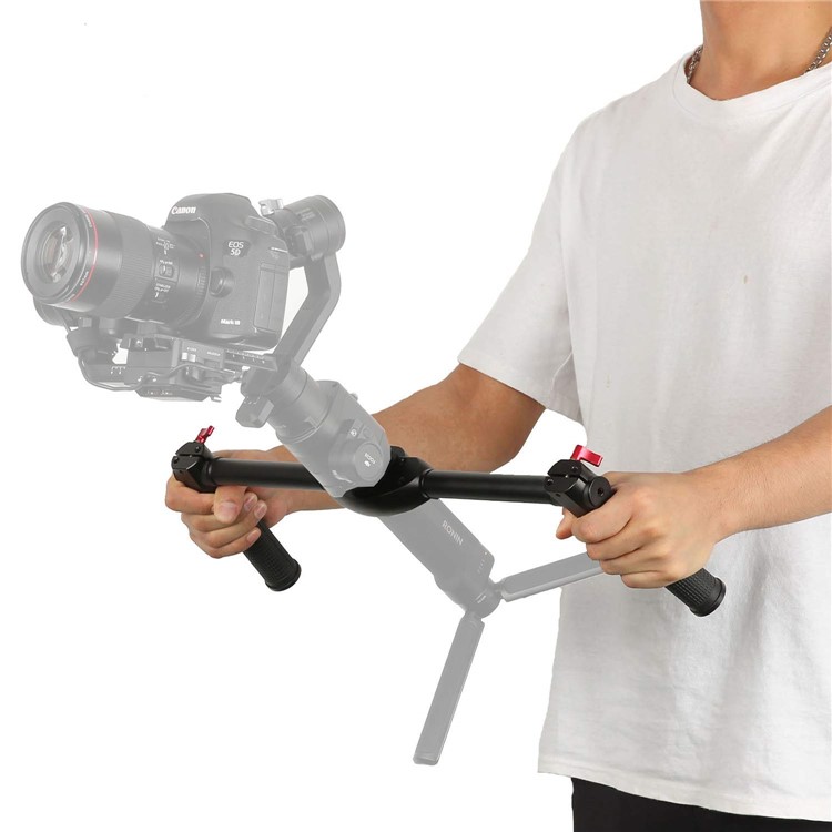 Dual Handle Grip Extended Handheld Kit for DJI Ronin S Gimbal Stabilizer-12