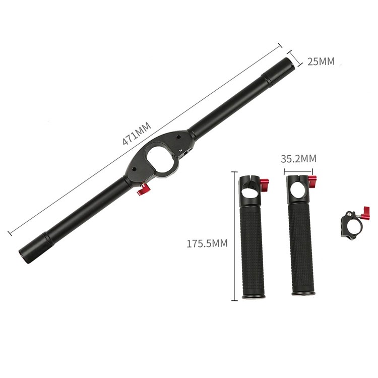Dual Handle Grip Extended Handheld Kit for DJI Ronin S Gimbal Stabilizer-6