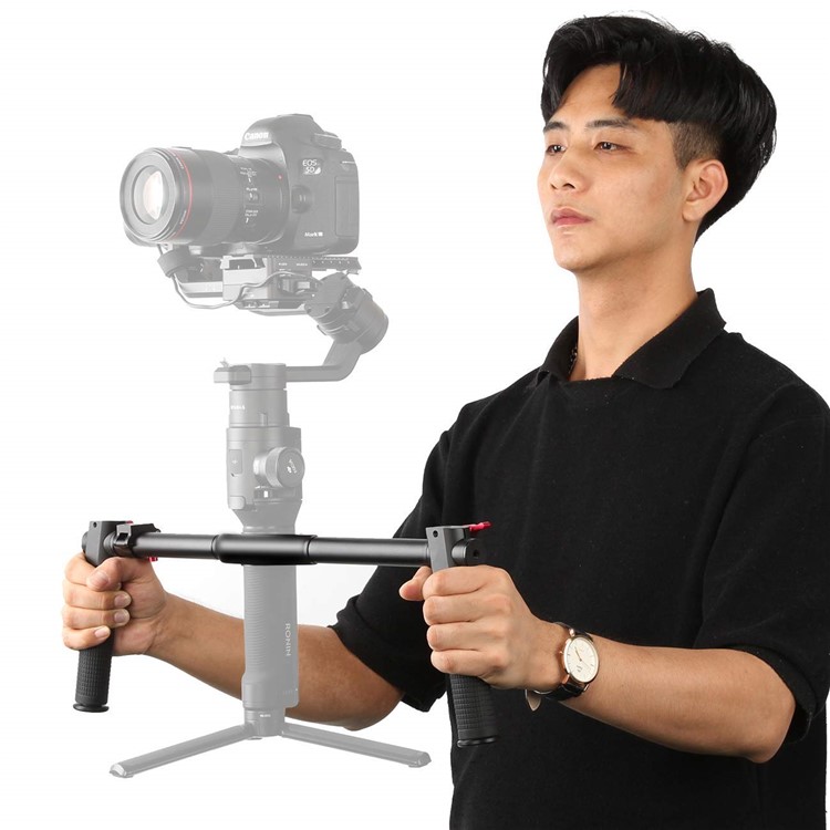 Dual Handle Grip Extended Handheld Kit for DJI Ronin S Gimbal Stabilizer-9