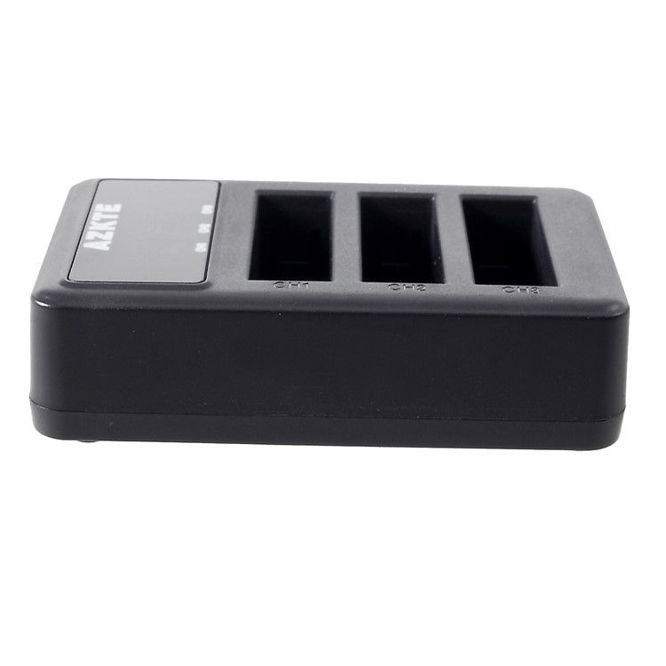 AZKTE Y2-39 for Xiaoyi II 4K Action Camera 3-port Battery Charger with LCD Display-6