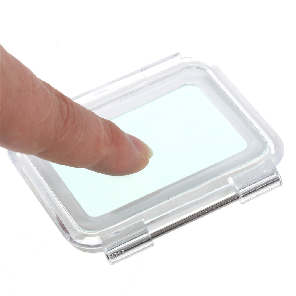 Waterproof Housing Case with Touchable Back Door for GoPro Hero 7 White / Silver-9