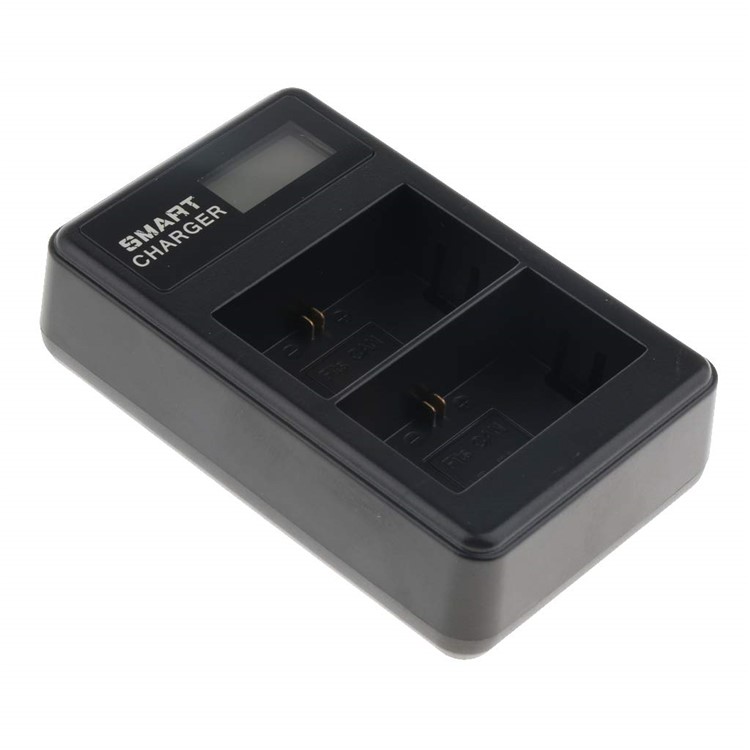 LCD Display Dual-Channel LP-E6 Battery USB Charger for Canon 7D 6D 5D 60D-4