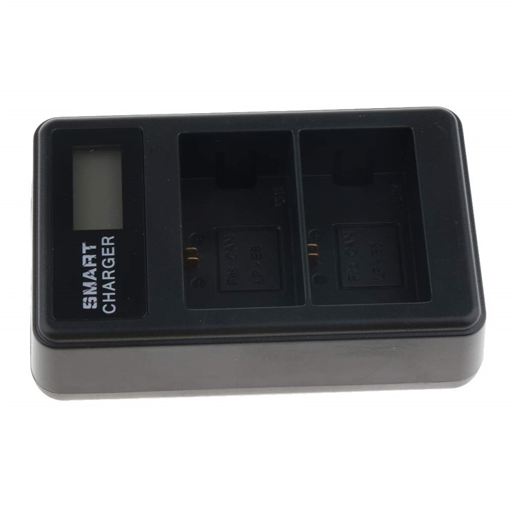 LCD Display Dual-Channel LP-E6 Battery USB Charger for Canon 7D 6D 5D 60D-6