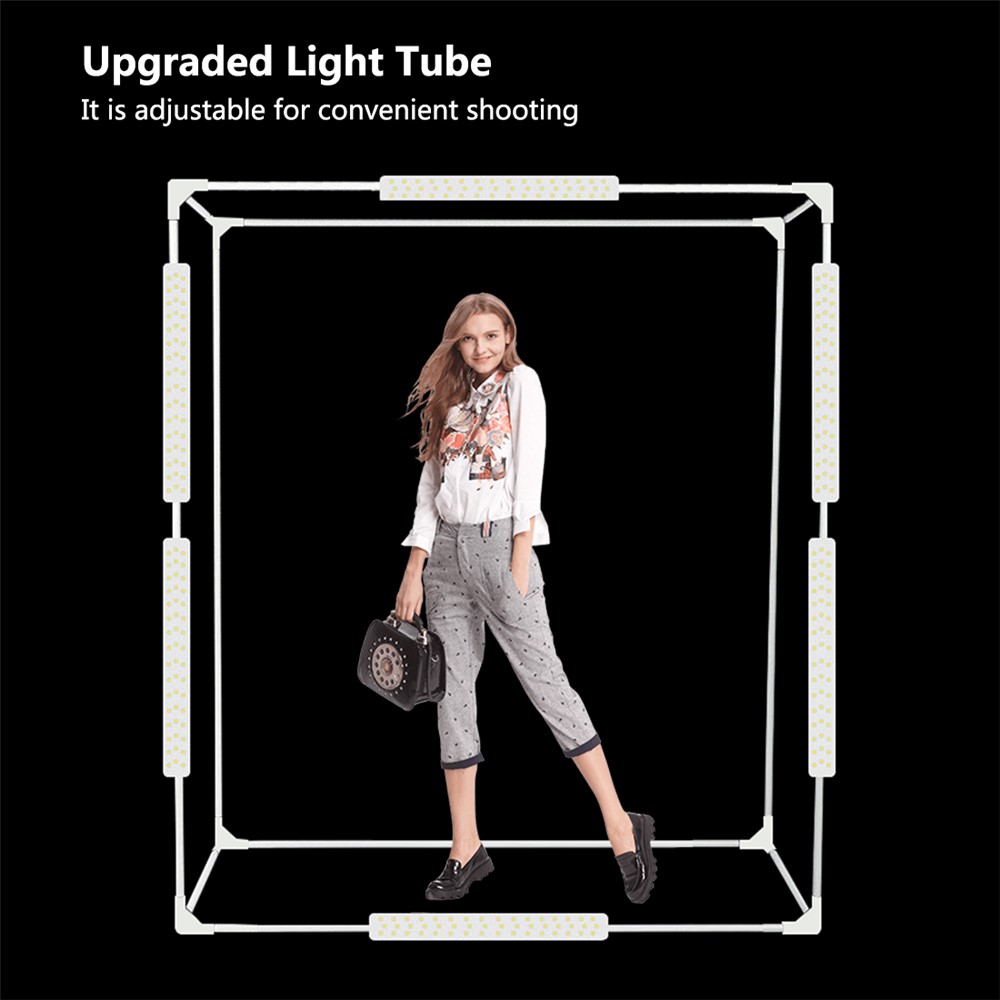 PULUZ PU210 200CM Photography Photo Studio Box 6 Light Strip Bars 240W 5500K Photo Lighting Shooting Tent Kit - US Plug-12