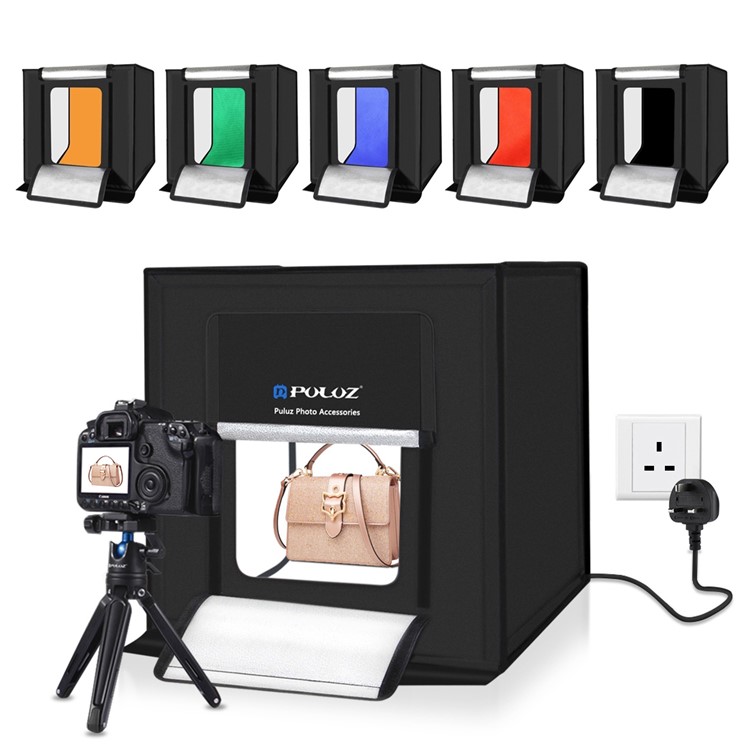 PULUZ PU5040 40CM LED Portable Photo Studio Box Lightbox Photograghy Softbox Studio Shooting Tent Box - UK Plug