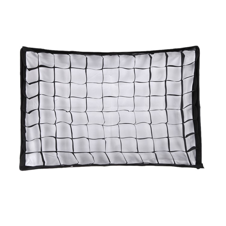 50*70cm Studio Flash Grid Softbox Mesh Rectangular Honeycomb Softbox Flash Light Soft Box - Black/Silver-1