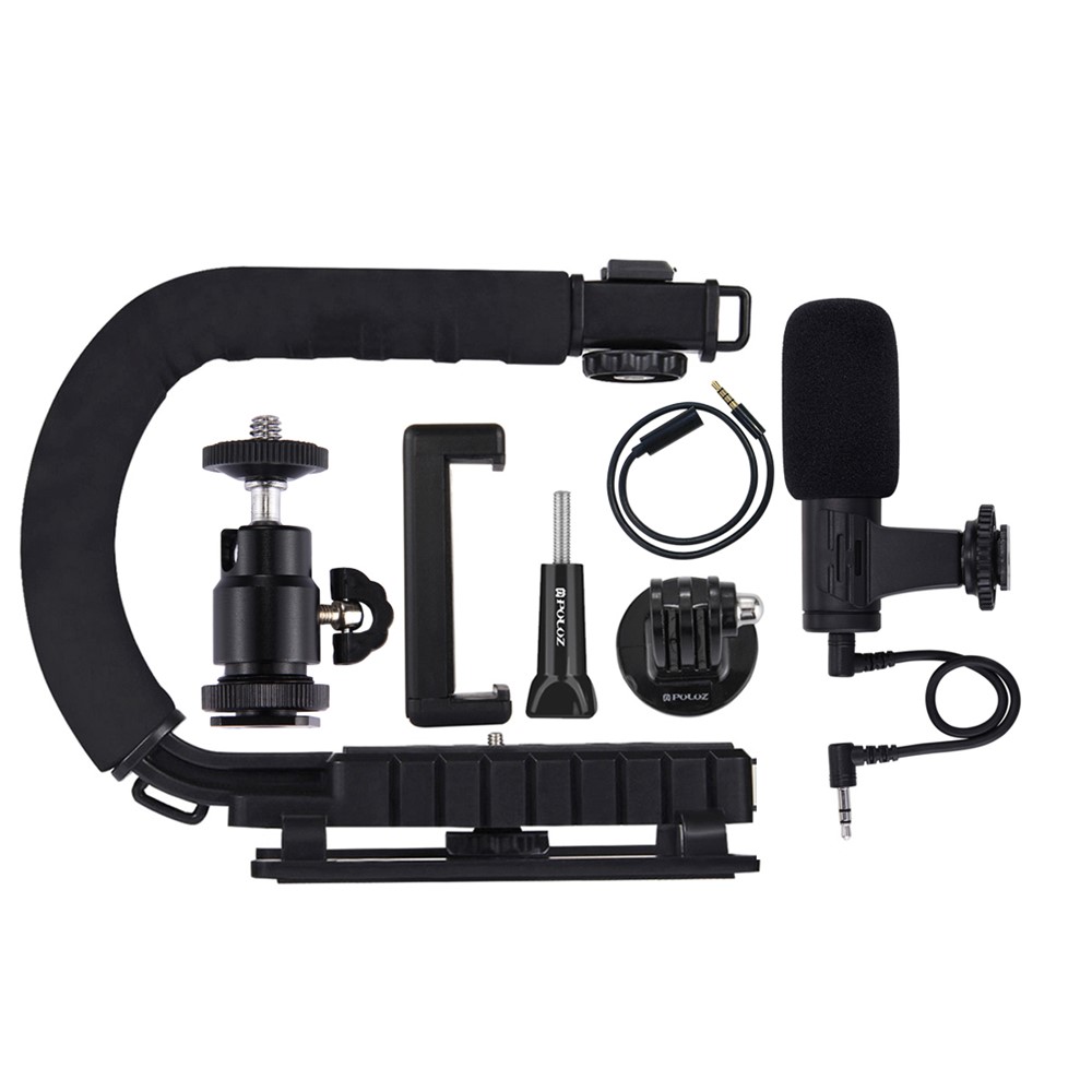 PULUZ PKT3011 U Forma DV Suporte Estabilizador Para Filmadora DV / Câmera Dslr-10