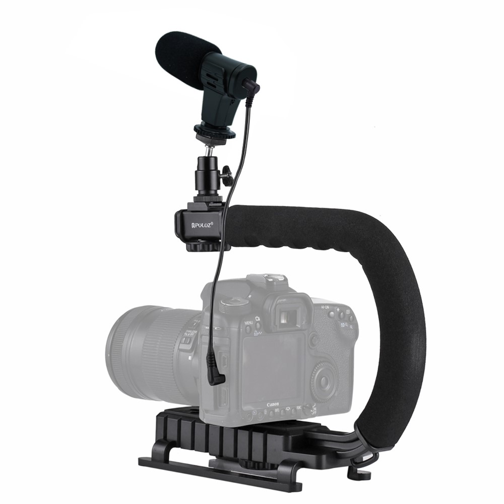 PULUZ PKT3011 U Forma DV Suporte Estabilizador Para Filmadora DV / Câmera Dslr-2