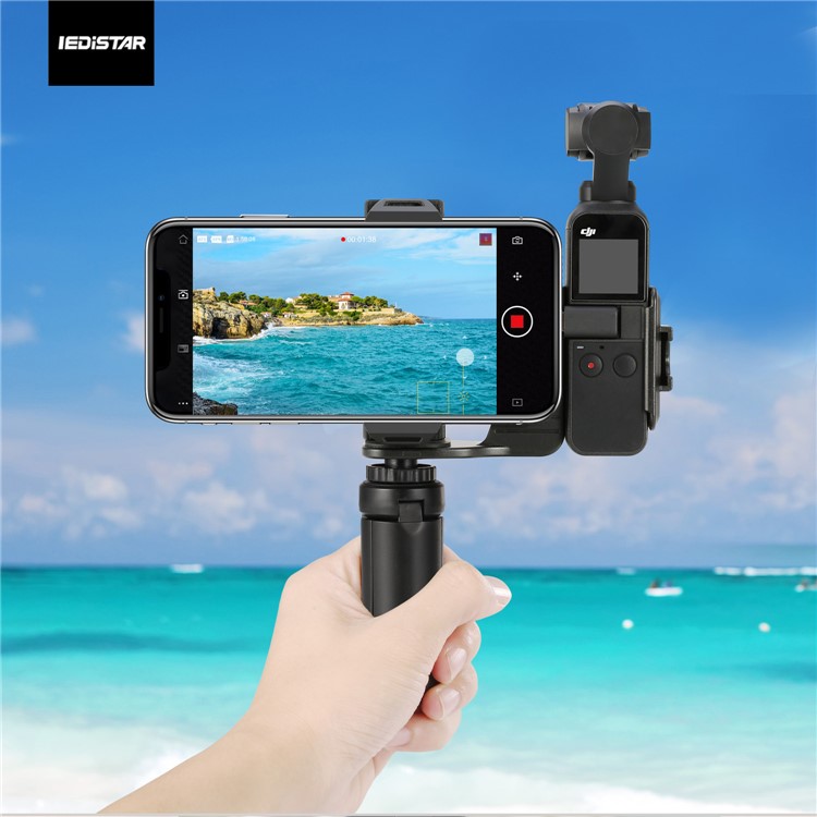 Aluminum Extened Tripod Rod for DX-90 DJI Osmo Pocket Handheld Phone Holder Selfie Stick-7