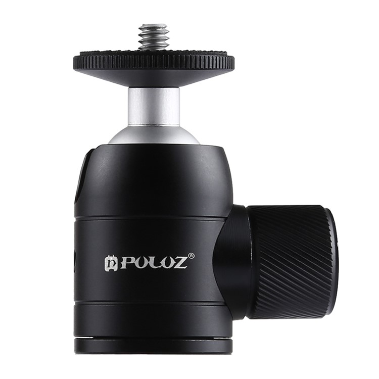 PULUZ 360 Degree Rotation Pocket Metal Desktop Tripod Mount with 1/4 inch Screw for DSLR & Digital Cameras, Max Load: 2kg-2