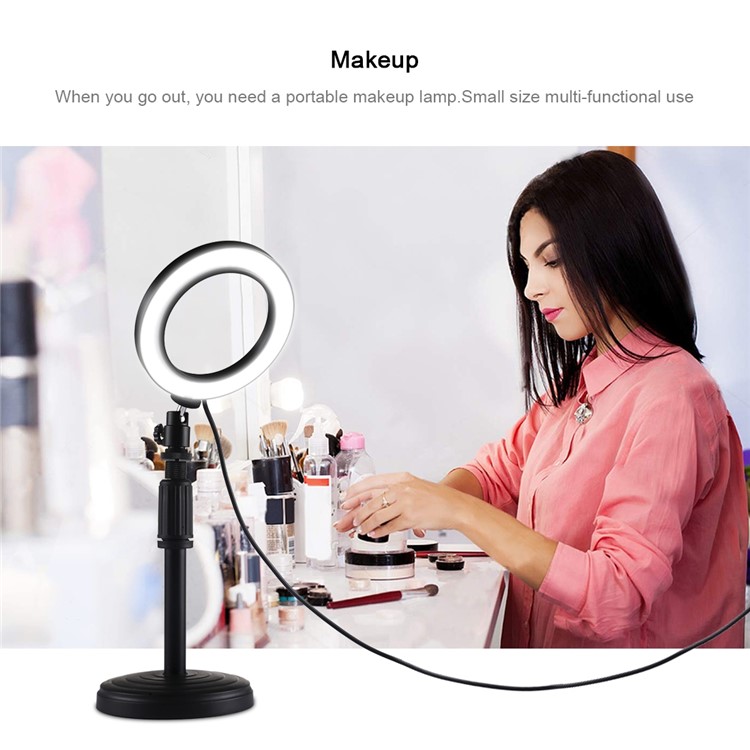 PULUZ PU390 Round Base Desktop Mount for Selfie LED Ring Light-6